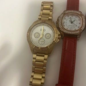 Authentic dolce and gabbana unisex gold watch